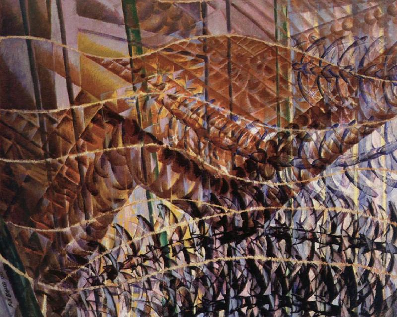 giacomo balla swifts paths of movement dynamic sequences oil painting picture